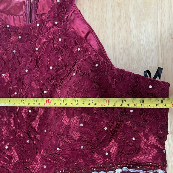 3X Cindy Collection USA Short Formal Dress Plus Size Chiffon Fit & Flare Prom - Picture 8 of 16